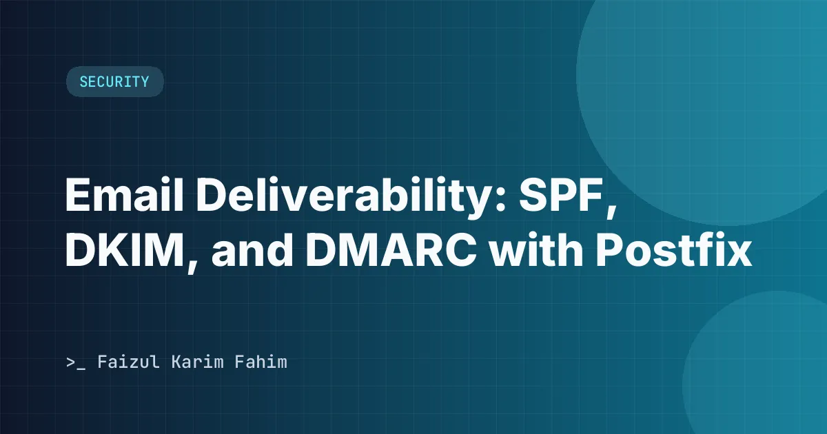 Illustration of an email envelope being accepted into an inbox, with icons representing SPF, DKIM, and DMARC.