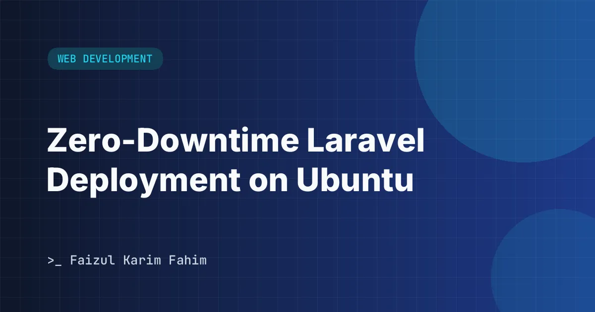Terminal screen showing successful deployment output on an Ubuntu server